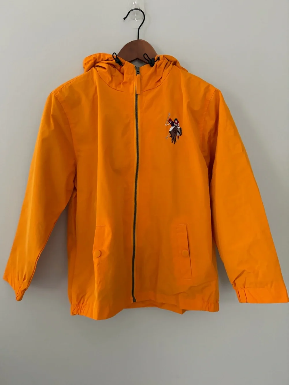 Mustard Yellow Windbreaker Jacket by U.S. POLO ASSN. Children’s size XL Boy Girl